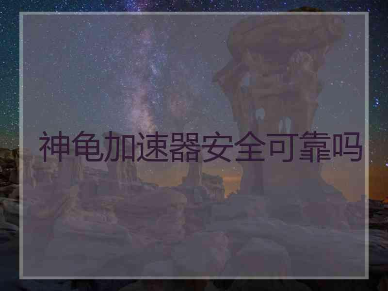 神龟加速器安全可靠吗