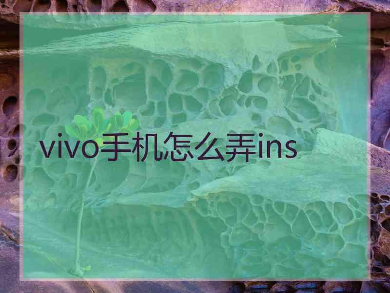 vivo手机怎么弄ins