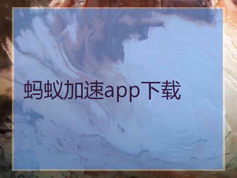 蚂蚁加速app下载