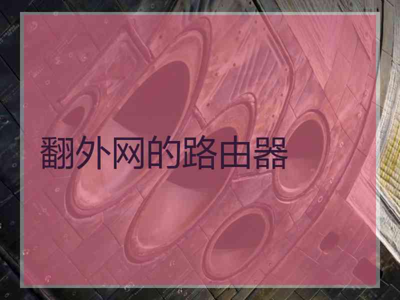 翻外网的路由器
