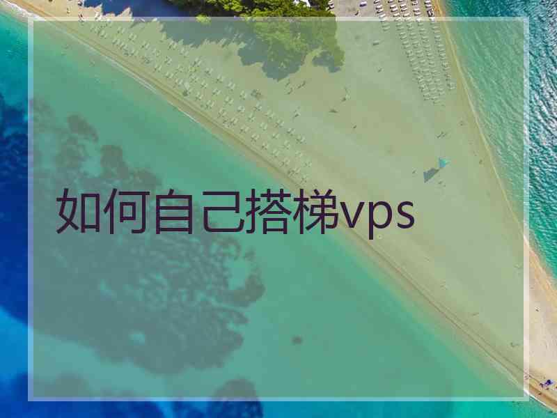 如何自己搭梯vps