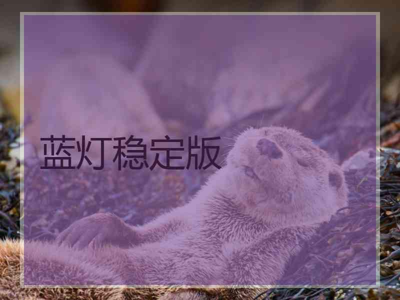 蓝灯稳定版