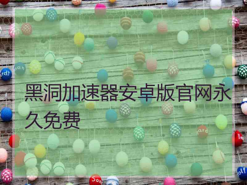 黑洞加速器安卓版官网永久免费
