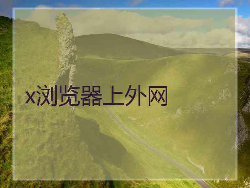 x浏览器上外网