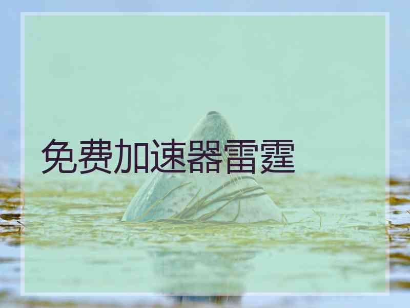 免费加速器雷霆