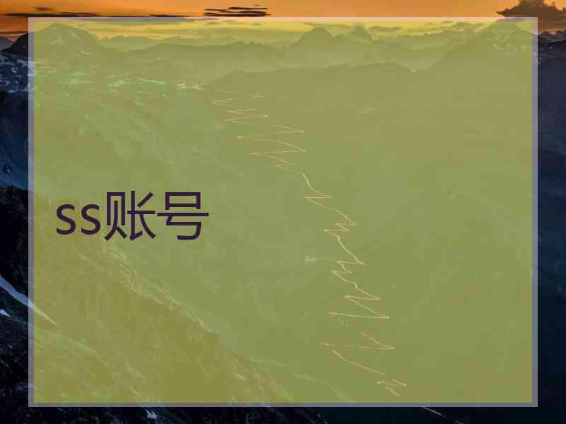 ss账号