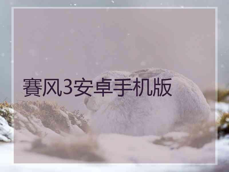 賽风3安卓手机版