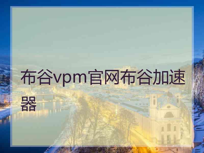 布谷vpm官网布谷加速器