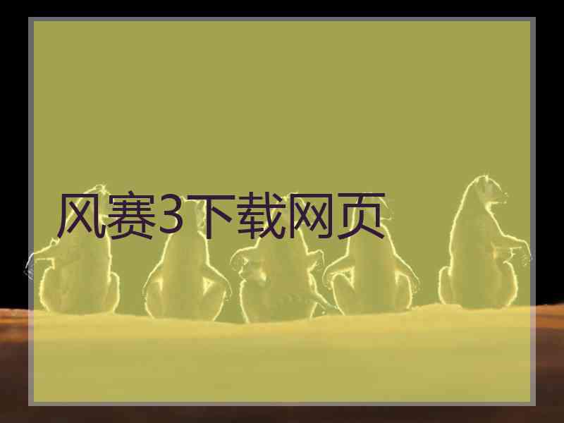 风赛3下载网页