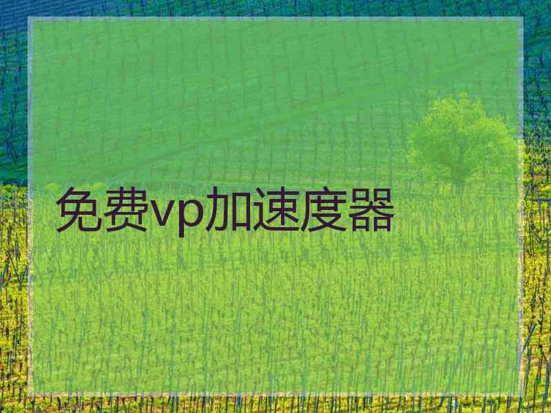 免费vp加速度器