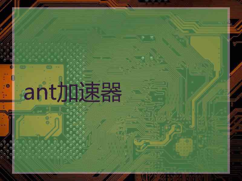 ant加速器