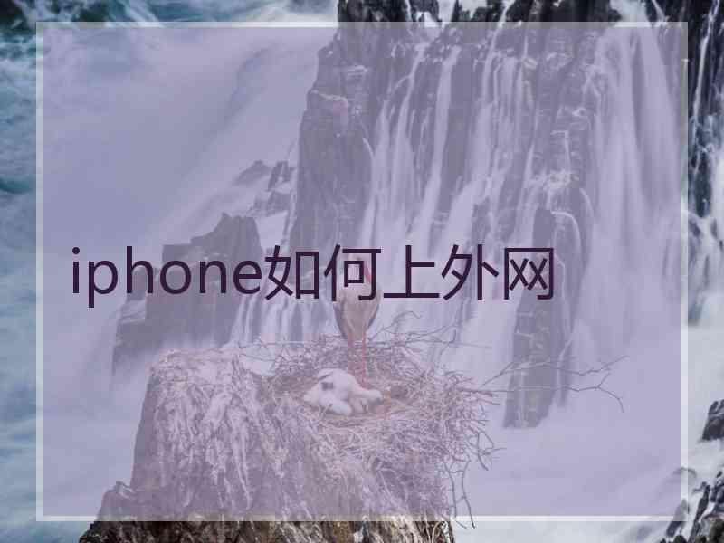 iphone如何上外网