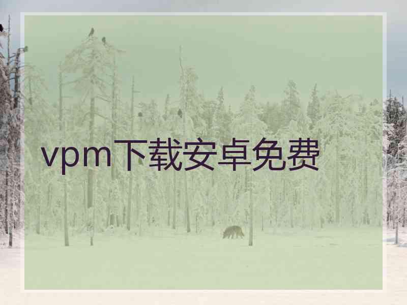vpm下载安卓免费