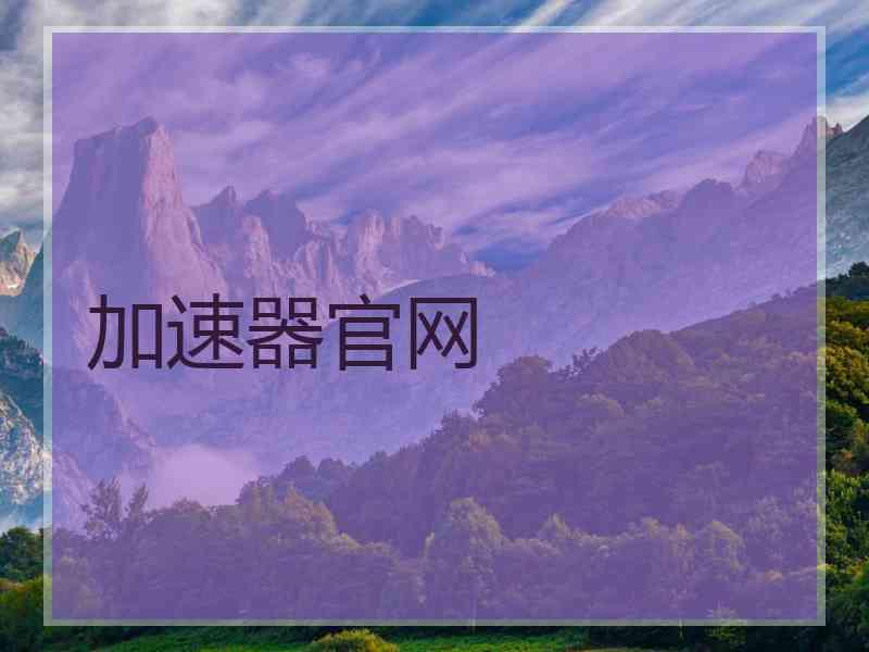 加速器官网