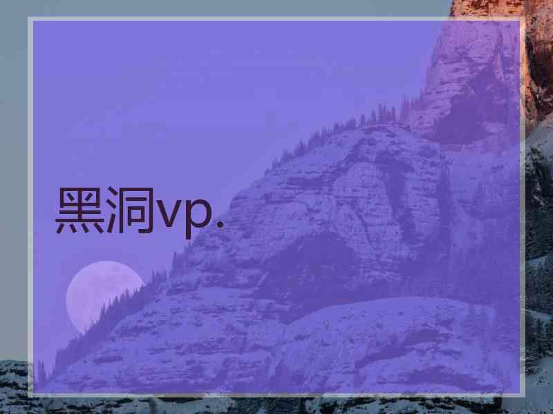 黑洞vp.