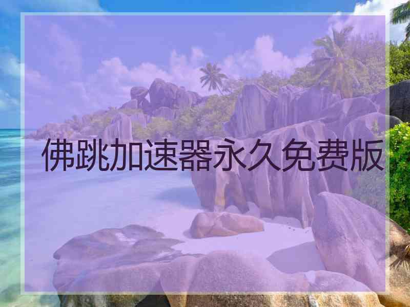 佛跳加速器永久免费版
