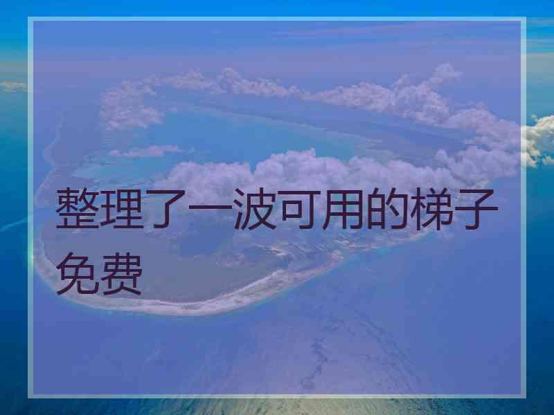 整理了一波可用的梯子免费