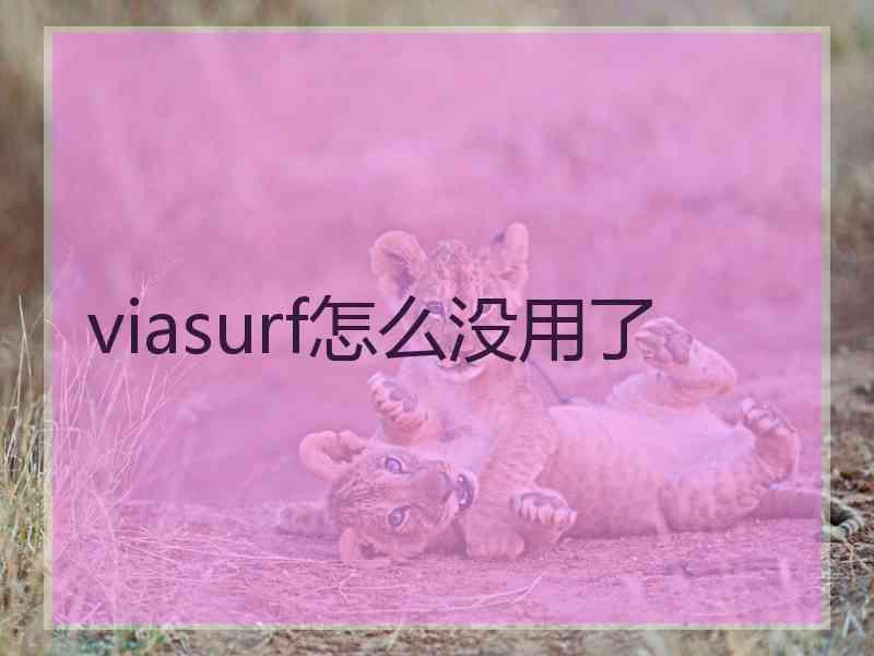 viasurf怎么没用了