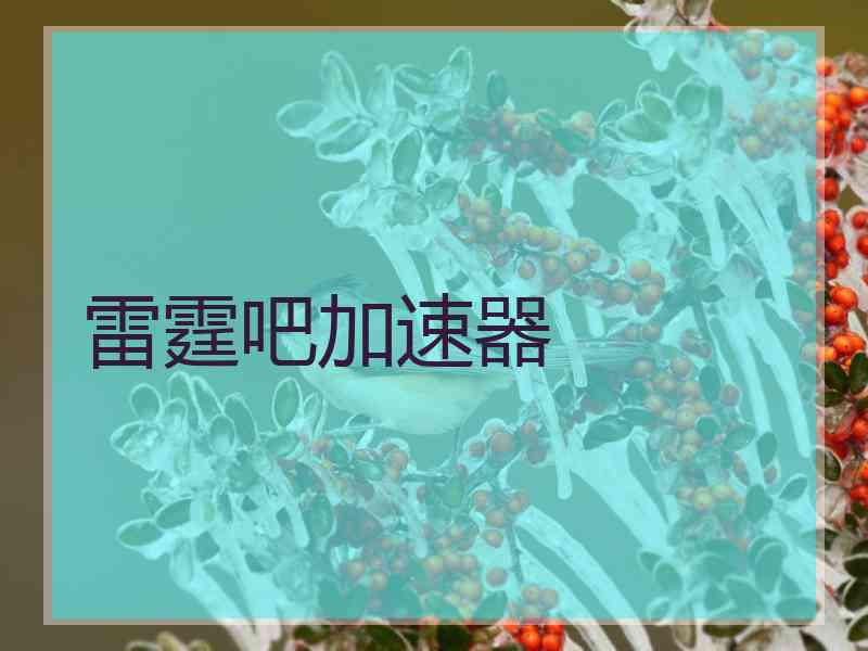 雷霆吧加速器