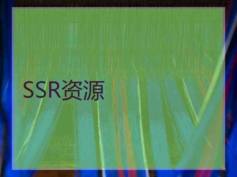 SSR资源