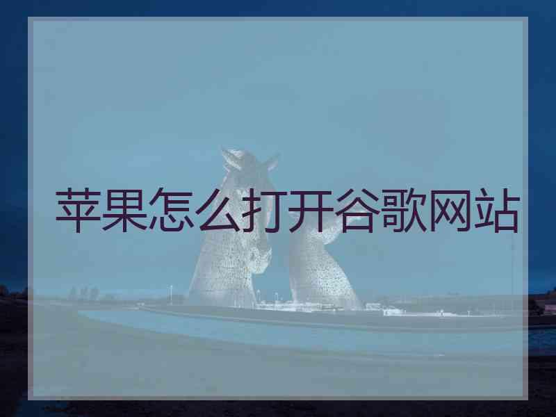苹果怎么打开谷歌网站