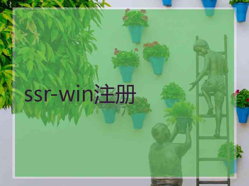 ssr-win注册