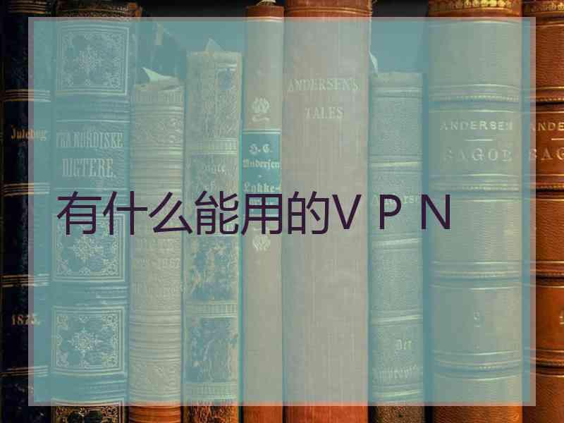 有什么能用的V P N