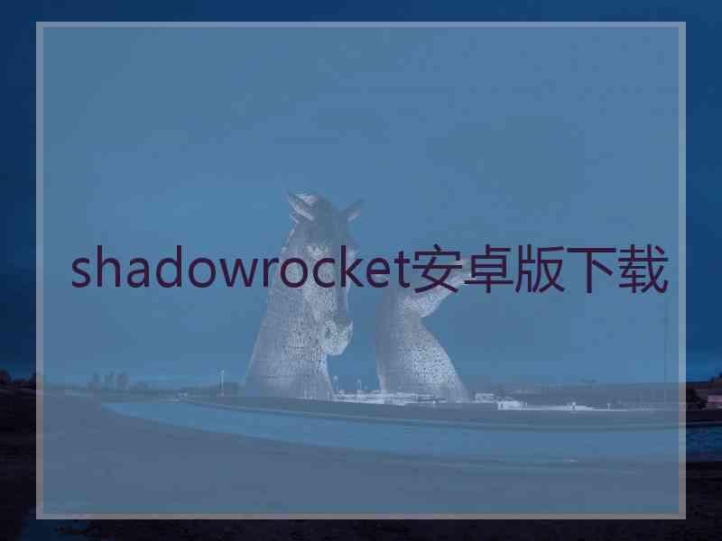 shadowrocket安卓版下载
