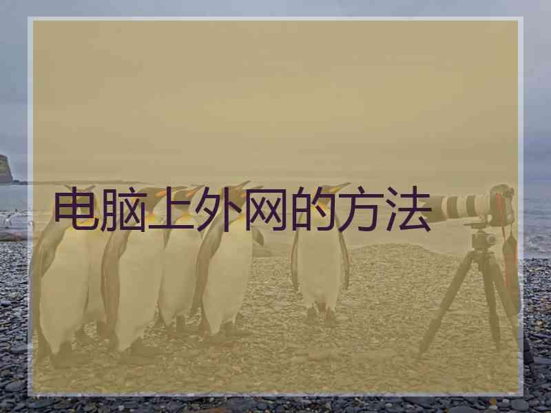 电脑上外网的方法