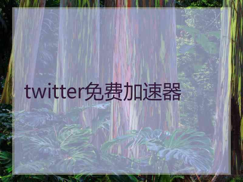 twitter免费加速器