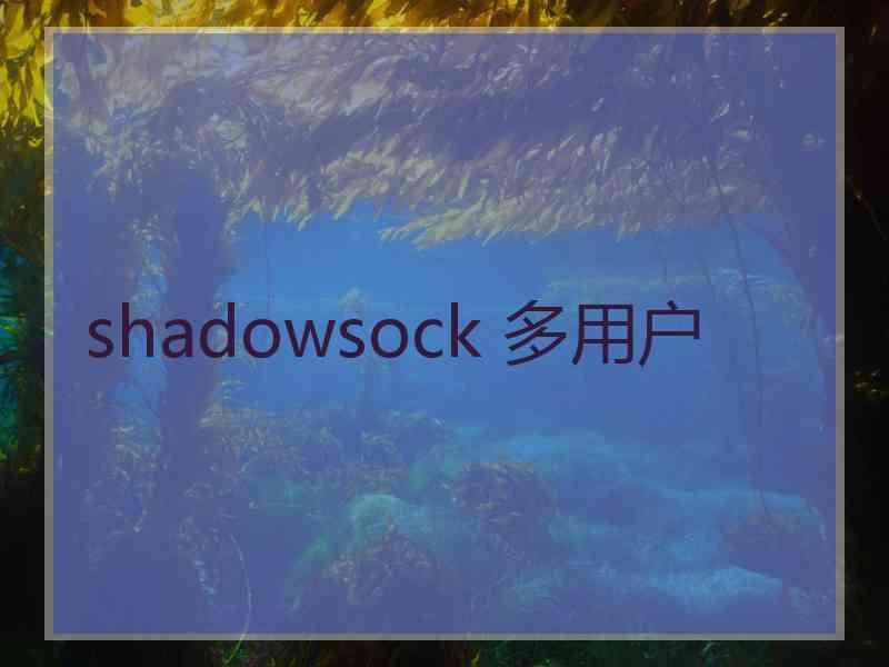 shadowsock 多用户