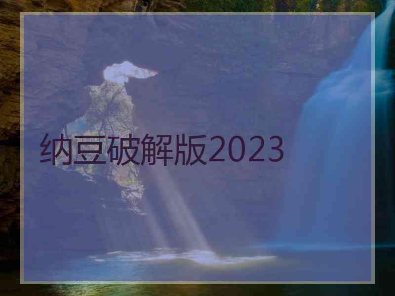 纳豆破解版2023