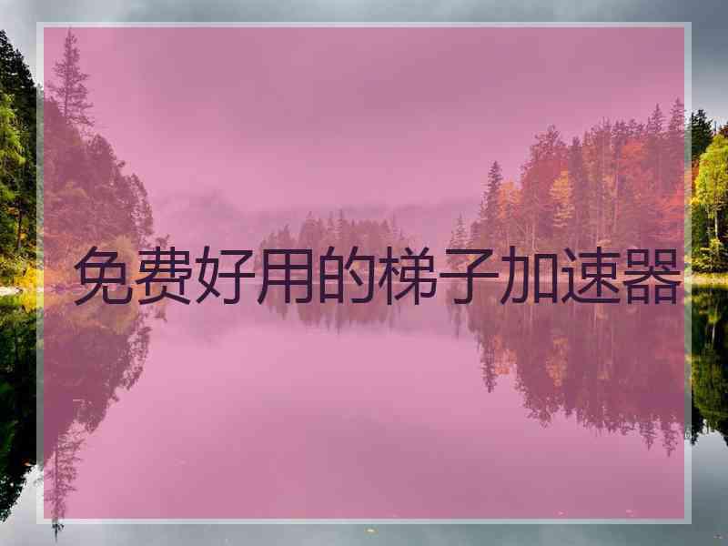 免费好用的梯子加速器