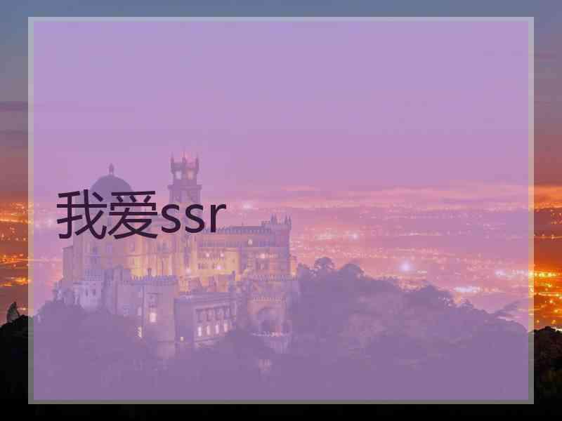 我爱ssr