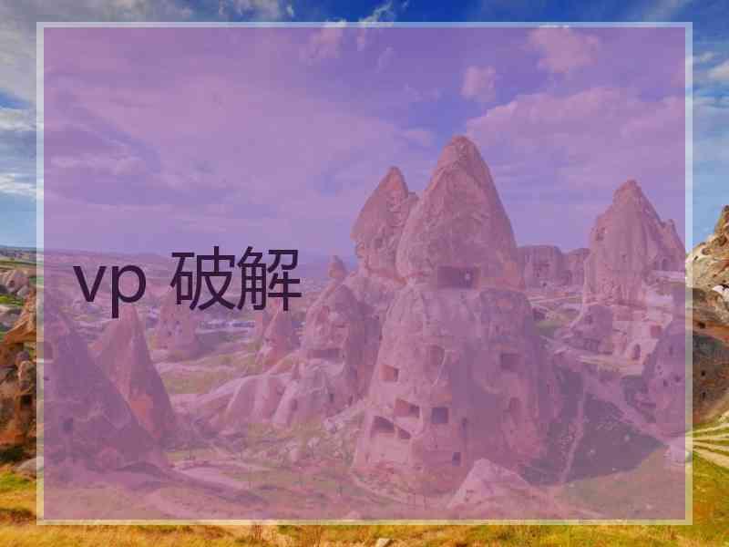 vp 破解