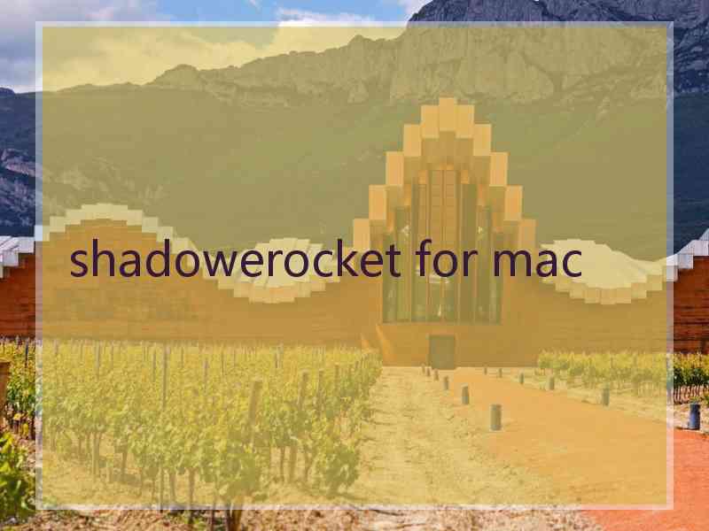 shadowerocket for mac