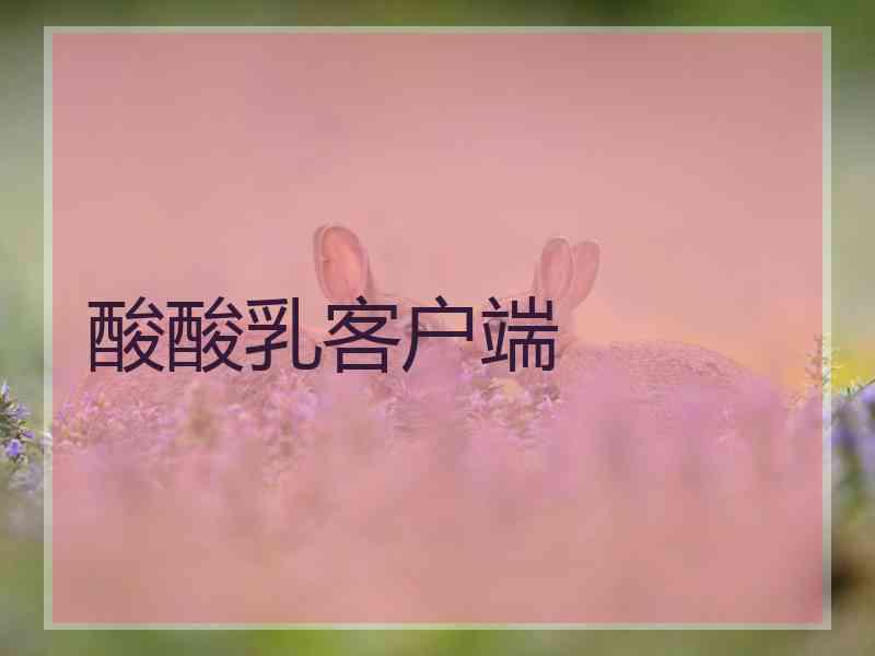 酸酸乳客户端