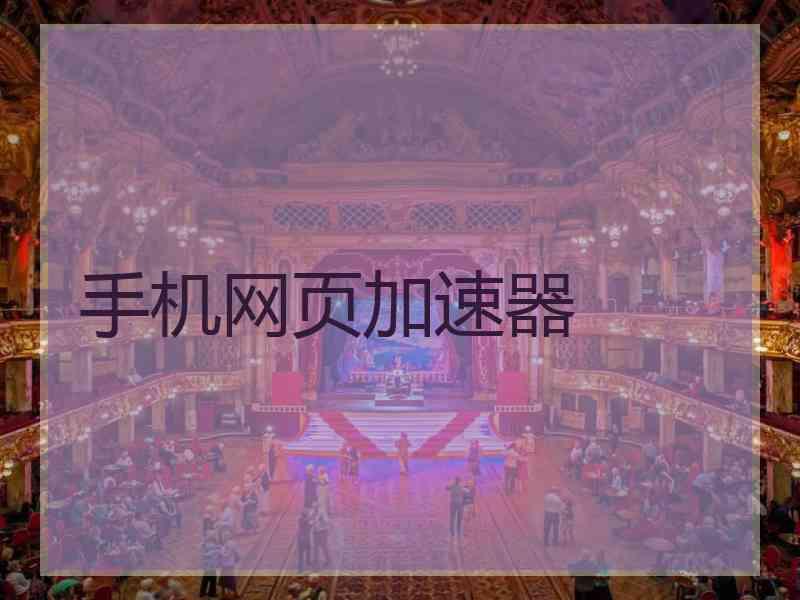 手机网页加速器