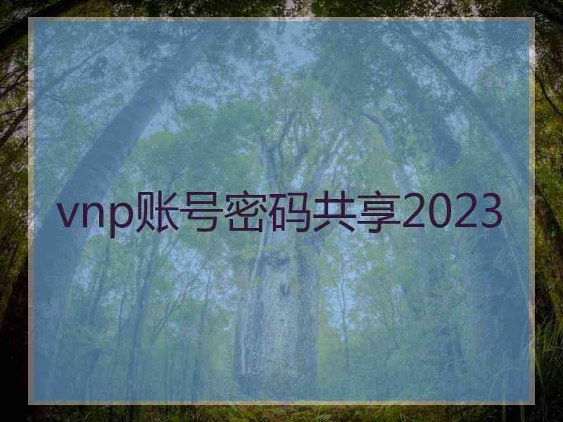 vnp账号密码共享2023