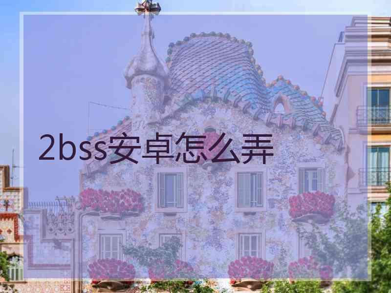 2bss安卓怎么弄