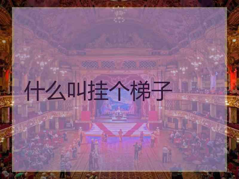 什么叫挂个梯子