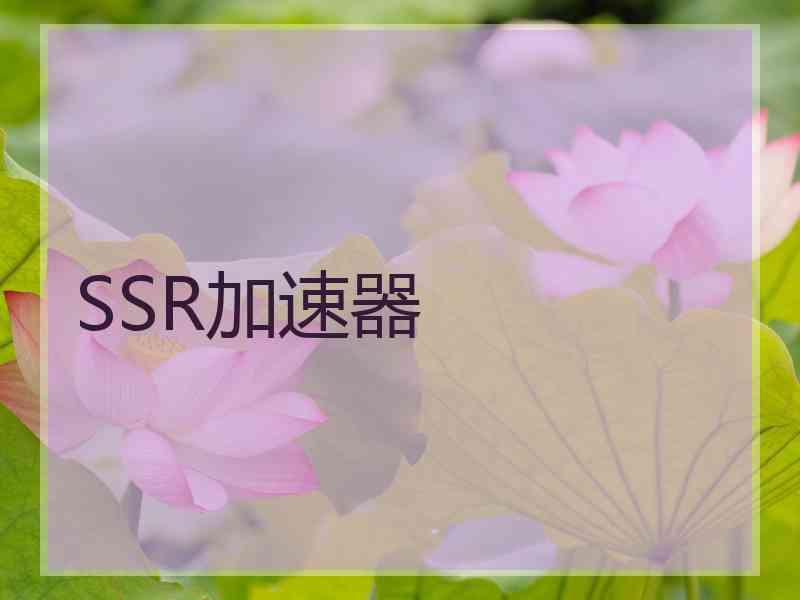 SSR加速器