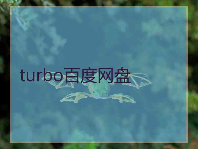 turbo百度网盘