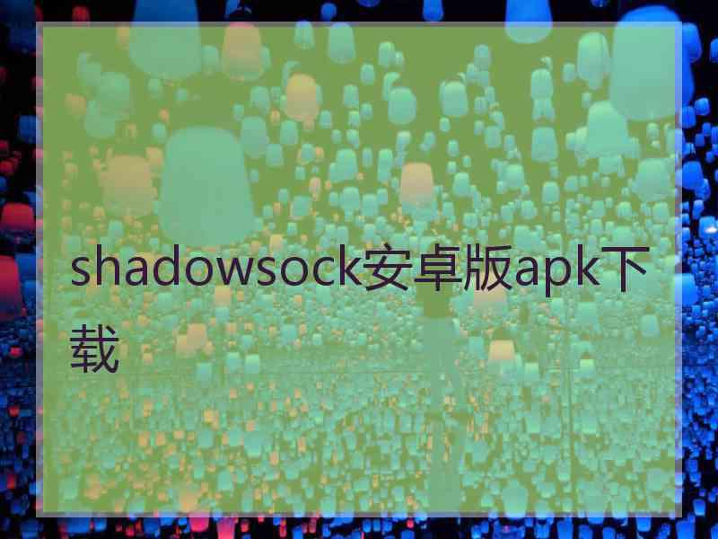shadowsock安卓版apk下载
